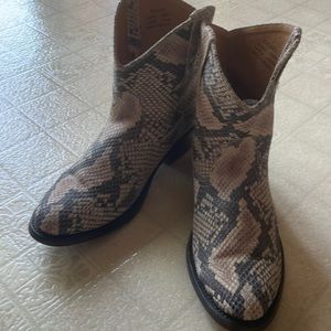 Snake skin boots
